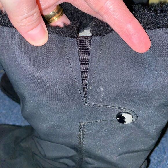 Totes women 9 snowcap weather footwear mid calf snow boots w/size zipper black - Picture 7 of 11